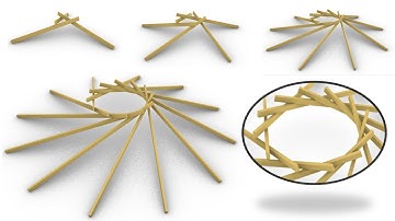 Defining self supporting structure in Grasshopper
