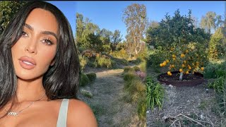 Kim Kardashian Gives Us a Tour Of Her Beautiful Garden