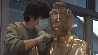 「クローン仏像」完成間近  法隆寺・釈迦三尊像を再現