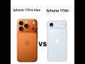 “iPhone 17 Pro Max vs iPhone 17 Air: The Ultimate Comparison”📱👍