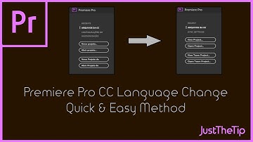 Adobe Premiere Pro CC 2017 | Changing Language to English