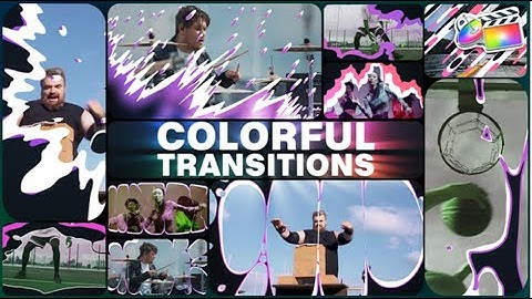 FREE Colorful Transitions | Free templates for Final cut Pro