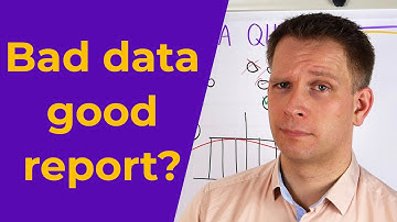 Creating good reports from bad data is more dangerous than you expect