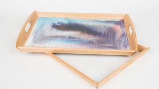 Craft Smart Liquid Gloss Serving Tray & Artwork | How To Make Awesome Liquid Gloss Serving Tray In this video, you watch how to make awesome liquid gloss service tray. This beautiful rectangular serving tray is hand-lacquered