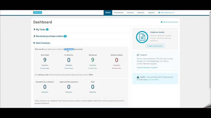 Demo new homepage Basware Network - ICreative