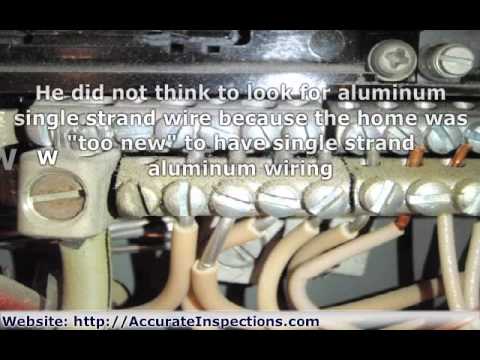 What Aluminum Wiring Looks Like - YouTube