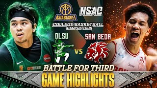 DLSU vs SAN BEDA Full Game Highlights - Battle for 3rd | ASIABASKET Collage Basketball Campus Tour