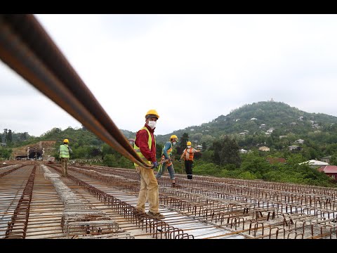 ბათუმის შემოვლით გზაზე ხიდებისა და გვირაბების მშენებლობა ინტენსიურ რეჟიმში გრძელდება