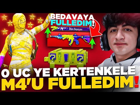 0 UC YE KERTENKELE M4'Ü FULLEDİM! 😱 ( İLK DEFA UC HARCAMADIM! ) - PUBG Mobile