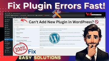 Plugin Problem Fix | Plugin error wordpress | can