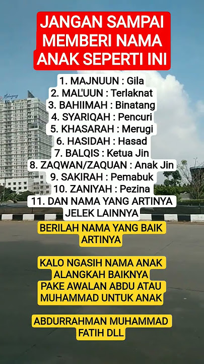JANG4N SAMP4I MEMBERI NAMA AN4K SEPERTI INI,SEMOGA BERMANFAAT #shortvideo #namaanak #viralvideo #fyp