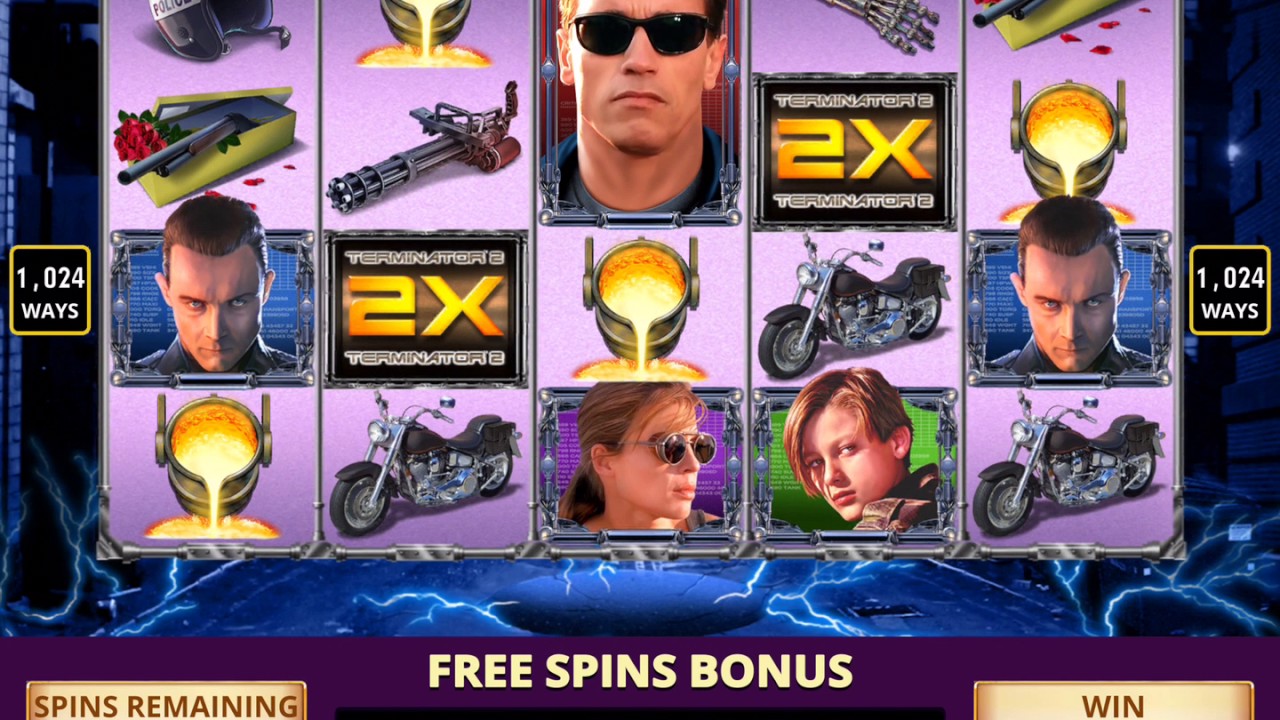 TERMINATOR 2 JUDGEMENT DAY Video Slot Casino Game with a FREE SPIN
