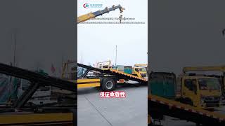 HOWO NX 4x2 10Tons Extendable Flatbed(R& L Side) Tow Truck Mounted XCMG 10Tons Telescopic Crane
