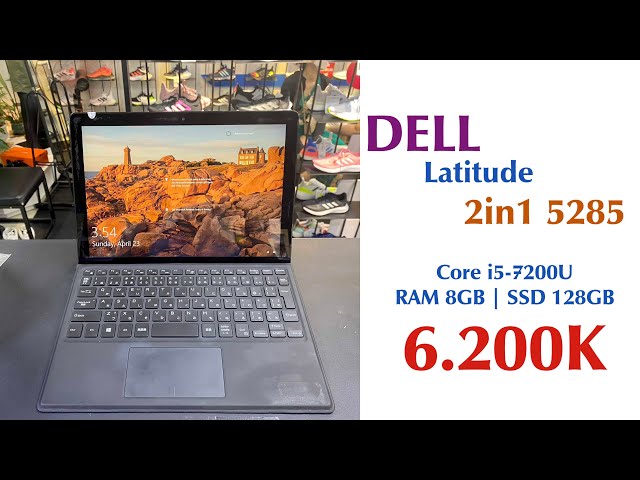 【Đã qua sử dụng】DELL Latitude 5285 2in1 i5-7200U | RAM 8GB | SSD 128GB - Đen | JapanSport