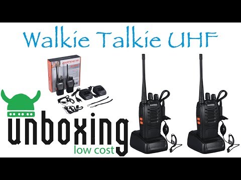 Walkie Talkie UHF BF888-S con Auriculares. U&R Low Cost