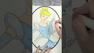 Cinderella Color Along + Free Download | Relaxing Princess Coloring Tutorial