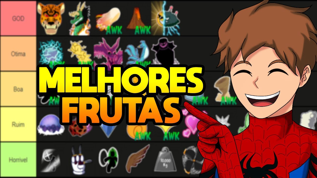 Tier List Das Melhores Frutas Do Blox Fruits Atualizado Youtube