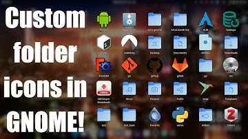 Custom folder icons in GNOME | bash script