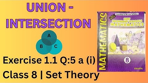 Class 8 Math | Set Theory | Exercise 1.1 Q5(a)(i) Solution