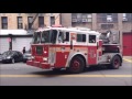 "IT'S TILLER TIME" COMPILATION OF "FDNY TILLERS ONLY" RESPONDING ON STREETS OF NEW YORK CITY.  02