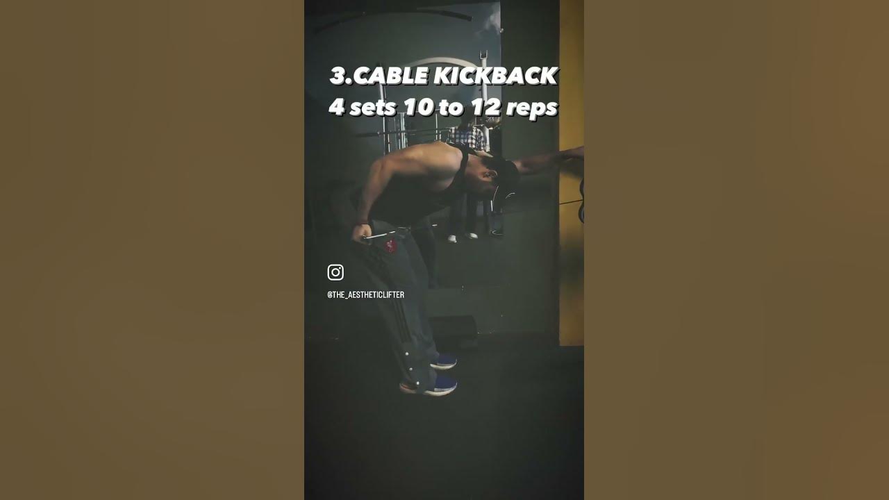 Top 3 exercises for Triceps Are SKULL CRUSHERS , ROPE PUSHDOWN , CABLE