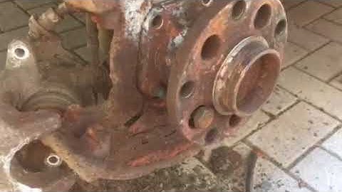 How to change the rear wheel bearings on vw Passat a