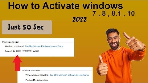 How to activate Windows(7, 8, 8.1, 10) Just 50 sec lifetime 2022
