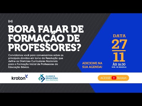 Live sobre: Formação de Professores