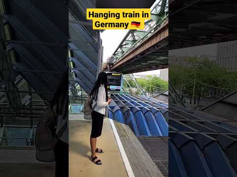 hanging train in Germany 🇩🇪 #trains #germany #lifeingermany #europe #transportation