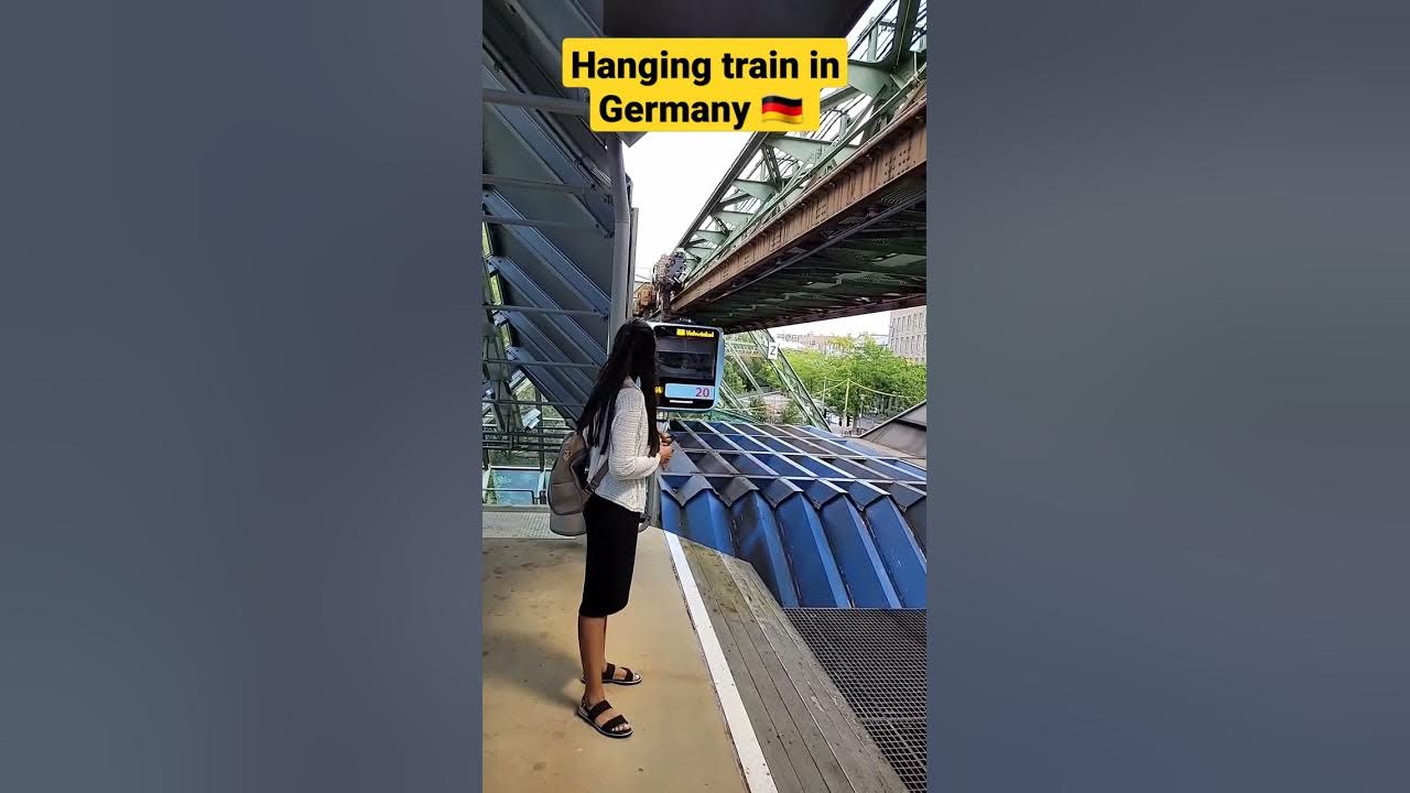 hanging train in Germany 🇩🇪 #trains #germany #lifeingermany #europe #transportation