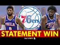 The Good News Keeps ROLLING IN For The Philadelphia 76ers