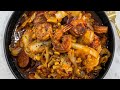 On the Days I Don’t Feel Like Cooking… I Make This Easy Baked Seafood Boil Cabbage