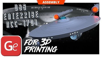 USS Enterprise NCC-1701 3D Printing Model | Assembly by Gambody