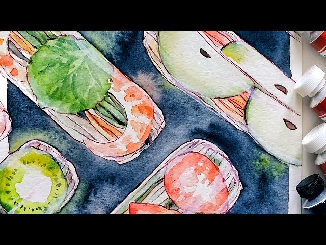HUNGRY Watercolor series 15