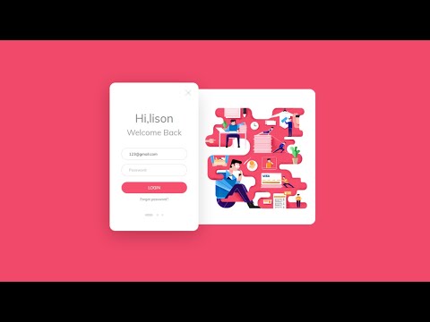Login Page - Using HTML & CSS | Codexbaba
