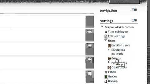 Moodle Navigation and Settings Blocks
