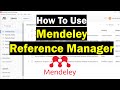 Comment utiliser mendeley reference manager guide complet du dbutant