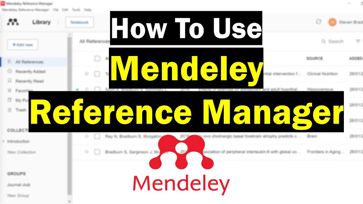 How To Use Mendeley Reference Manager (Complete Beginner's Guide)