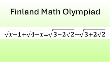 An Outstanding Irrational Equation | Finland Math Olympiad | 99% Failed to Crack This