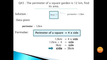 Class 6 Math Session 2, Chapter 11, Perimeter & Area, Ex 11 1, Real Life Problems related to Square