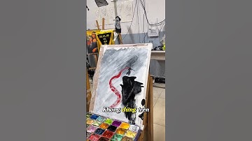 Học sinh vẽ tranh theo phong cách độc lạ #shorts