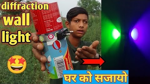 How to making diffraction wall light summer Experiment AK Imran experimentt