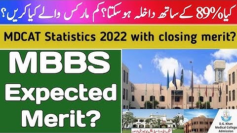 MDCAT Expected Merit 2022||Expected closing merit of mbbs 2022||Mdcat 2022latest News