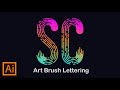 Illustrator Trick : Art  Brush Lettering