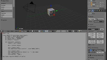 Learning Blender 2.5 - Text Editor Window Type