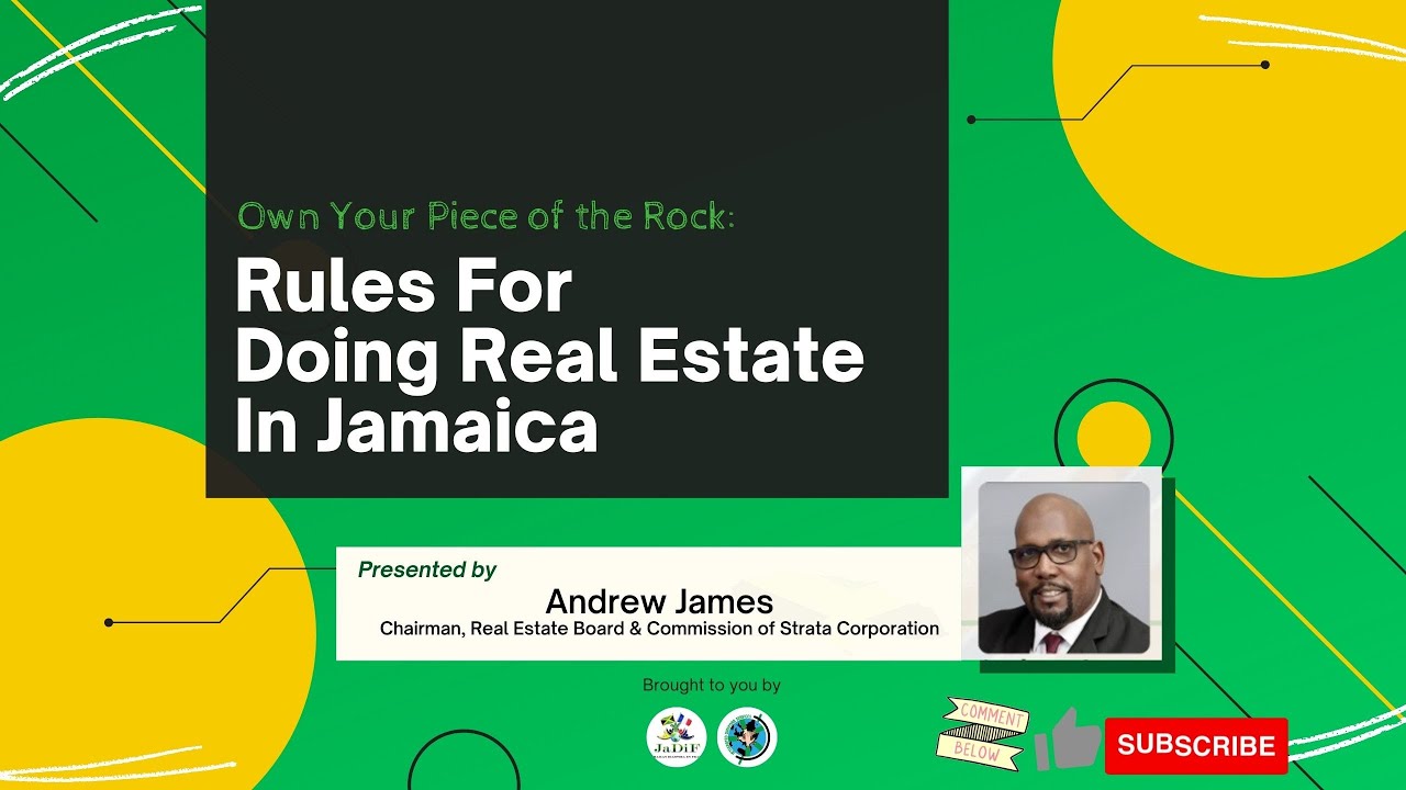 The Rules For Doing Real Estate in Jamaica The Real Estate Board YouTube