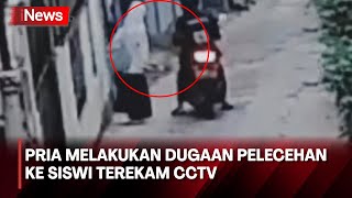 Terekam CCTV! Seorang Pemuda Lecehkan Siswi SMP di Depok, Jawa Barat