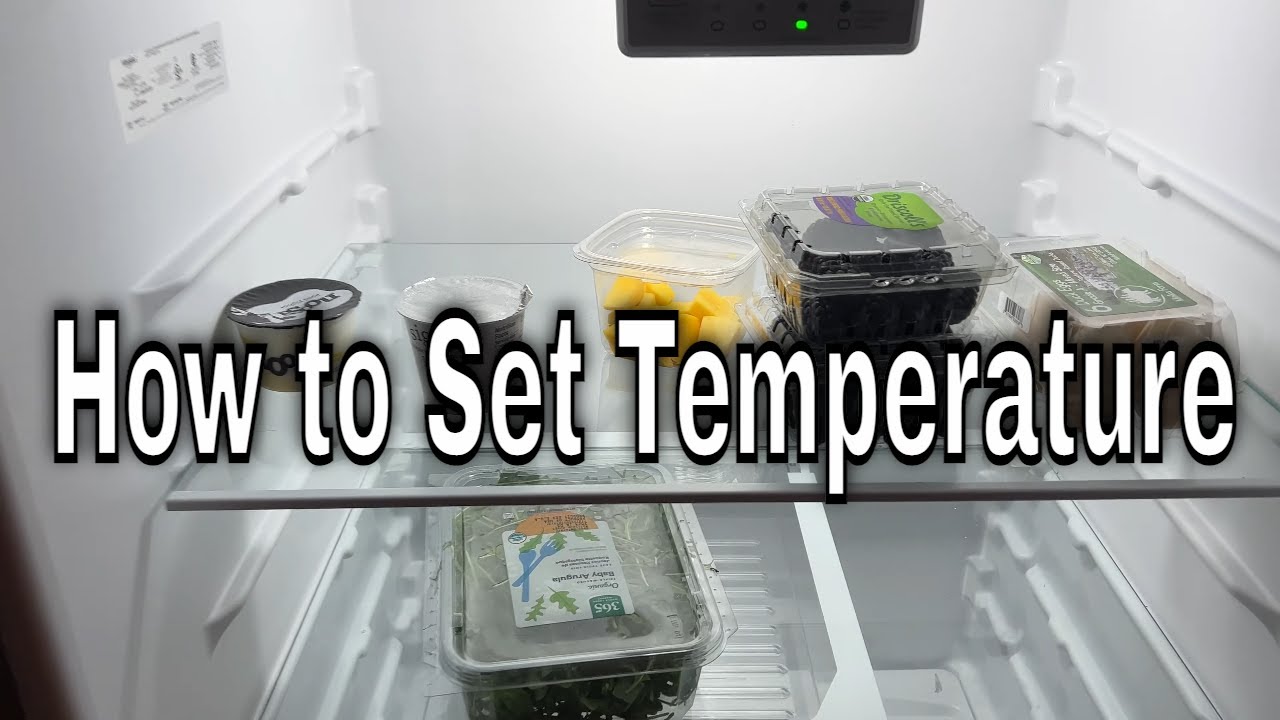 How To Set The Temperature On A Whirlpool Refrigerator Whirlpool Refrigerator - How to Set Temperature - YouTube