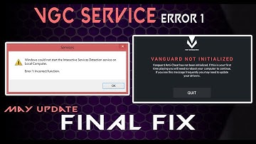 Fix ERROR 1 function Incorrect "Vanguard Not Initialized" In Valorant