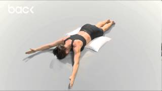 * lie flat, arms in y position place pillow under hips for support
raise and lower with thumbs facing up
https://uk.backpainhelp.com/blog/post/neck-...